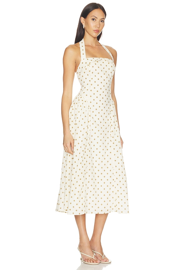 view 2 of 4 Marianna Dress in Cream Polka Dot