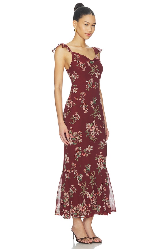 view 2 of 3 ROBE DENISSE  in Rust Floral