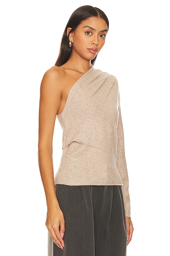 view 2 of 4 COSIMA ワンショルダーセーター in Taupe