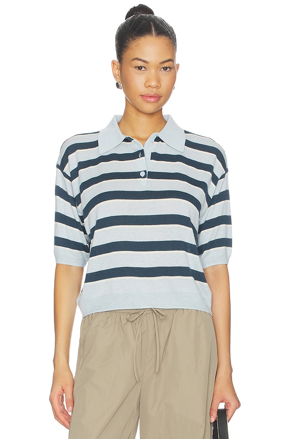 view 1 of 4 JERSEY SCOTTIE in Blue Stripe