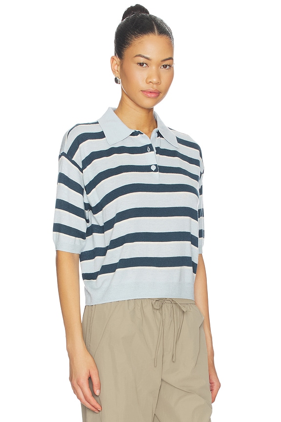 view 2 of 4 JERSEY SCOTTIE in Blue Stripe