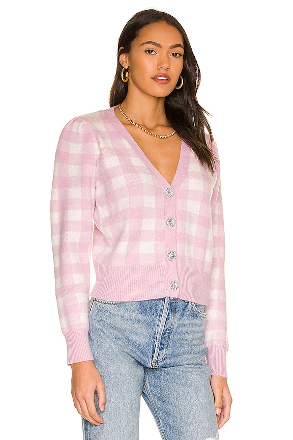 view 2 of 5 PICNIC 가디건 in Pink & White Plaid