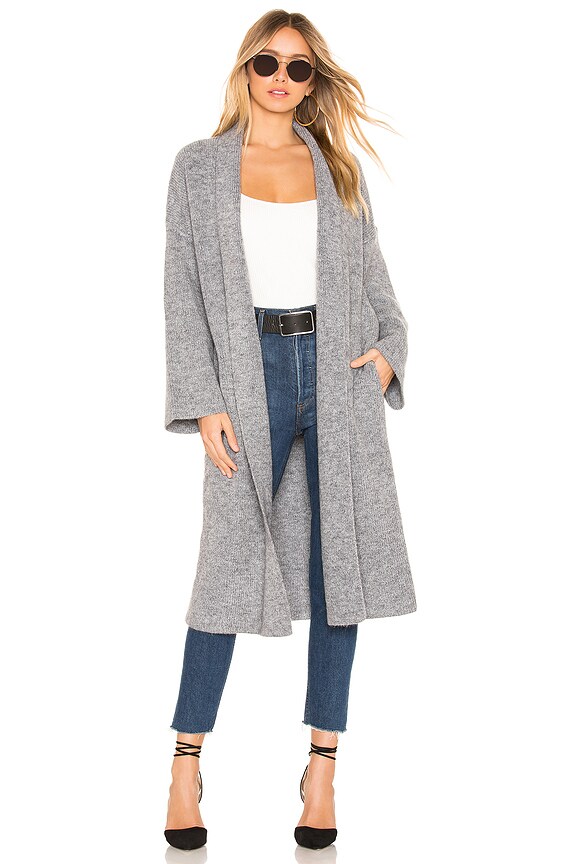 view 1 of 3 Carter Cardigan in Heather Grey