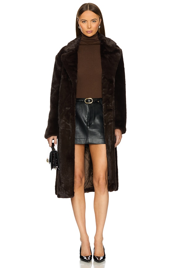 view 2 of 4 Maisie Coat in Chocolate