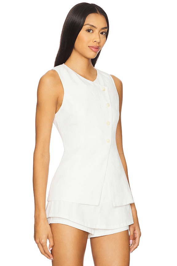 view 2 of 4 Sonja Vest in White