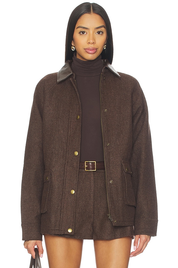 view 1 of 5 RYLAN アウターウェア in Brown Plaid