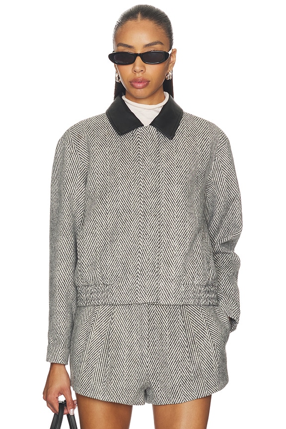 view 2 of 6 Nelly Jacket in Grey Herringbone