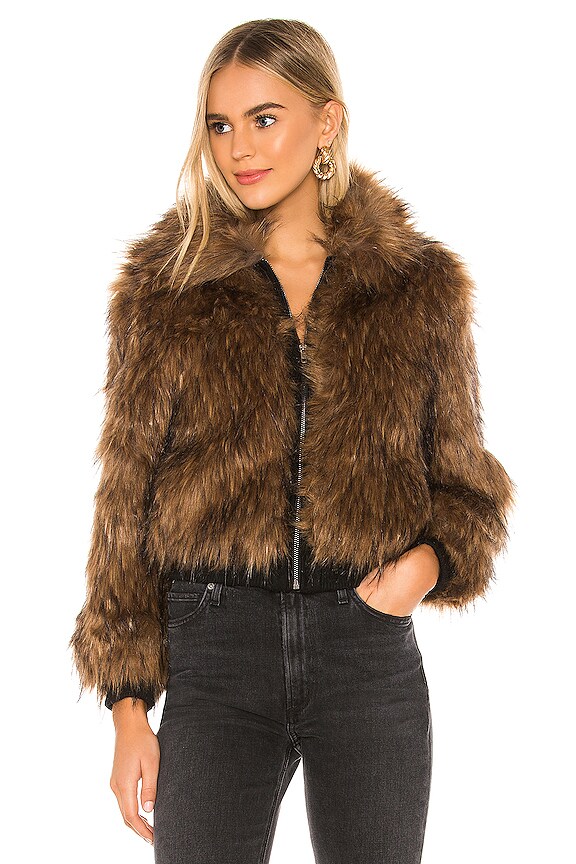 view 2 of 5 Jiselle Faux Fur Jacket in Foxy Brown