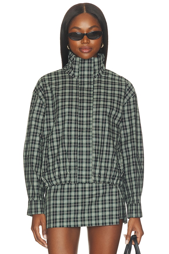 view 2 of 6 Cooper Jacket in Black & Green Plaid