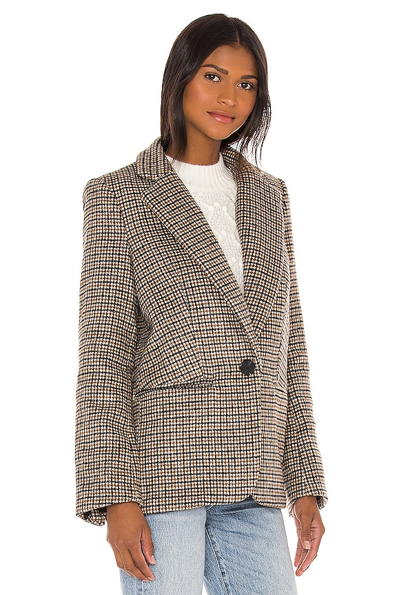 view 2 of 4 Harlow Blazer in Hazelnut Plaid