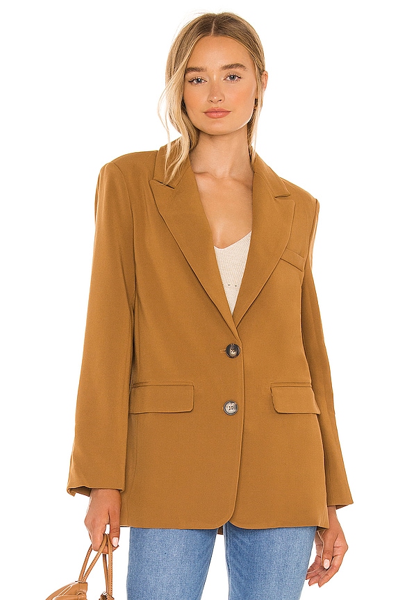 view 2 of 5 Boyfriend Blazer in Caramel
