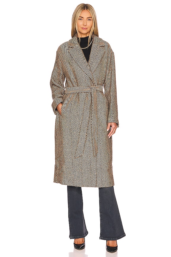 view 2 of 4 ПАЛЬТО RHODES in Taupe & Black