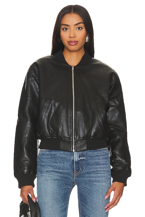 view 2 of 5 BLOUSON BOMBER AVIANNA in Black
