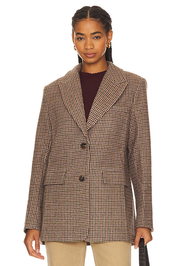 view 2 of 6 Pauline Blazer in Brown & Purple Multi