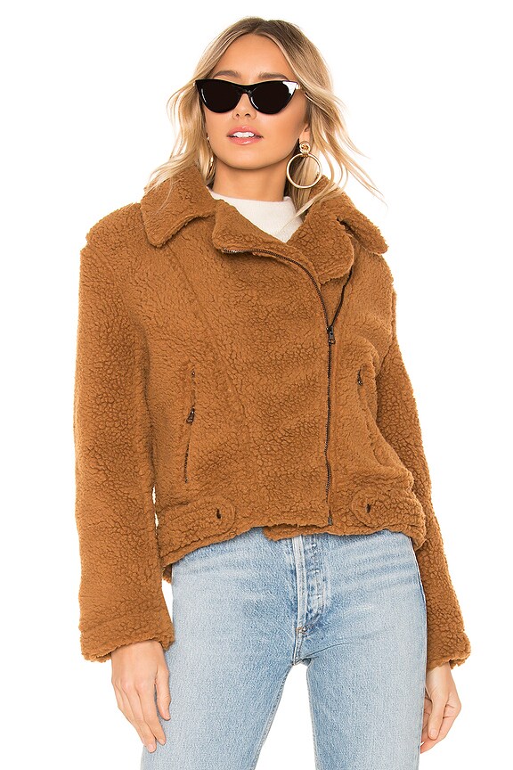 view 2 of 5 CHAQUETA MOTO in Caramel