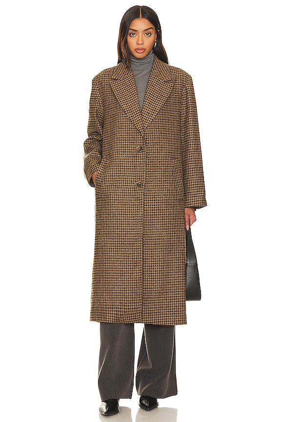 view 2 of 4 ПАЛЬТО SONYA in Brown & Olive