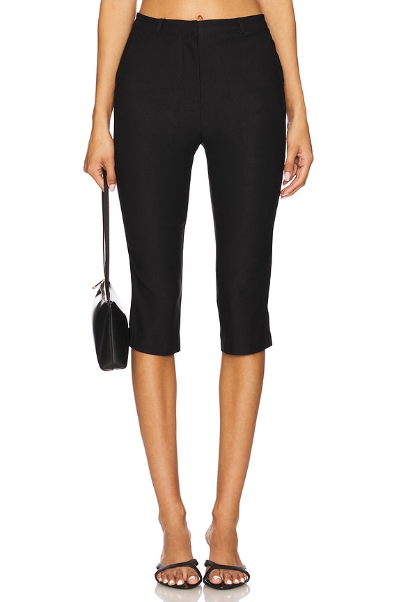 view 2 of 6 Cardin Capri Pants in Black