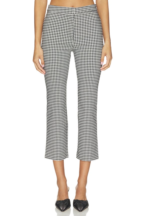 view 1 of 6 PANTALON ALMA in Black Gingham
