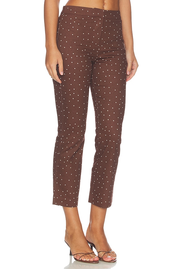 view 2 of 6 PANTALON ALMA  in Brown Polka Dot