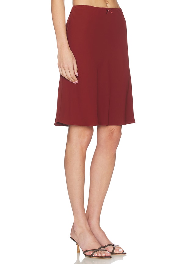 view 2 of 6 JUPE SKIRT in Wine
