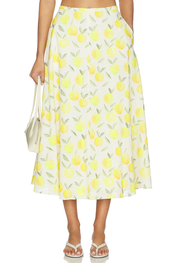 view 1 of 6 FALDA MYRIA in Lemon Print