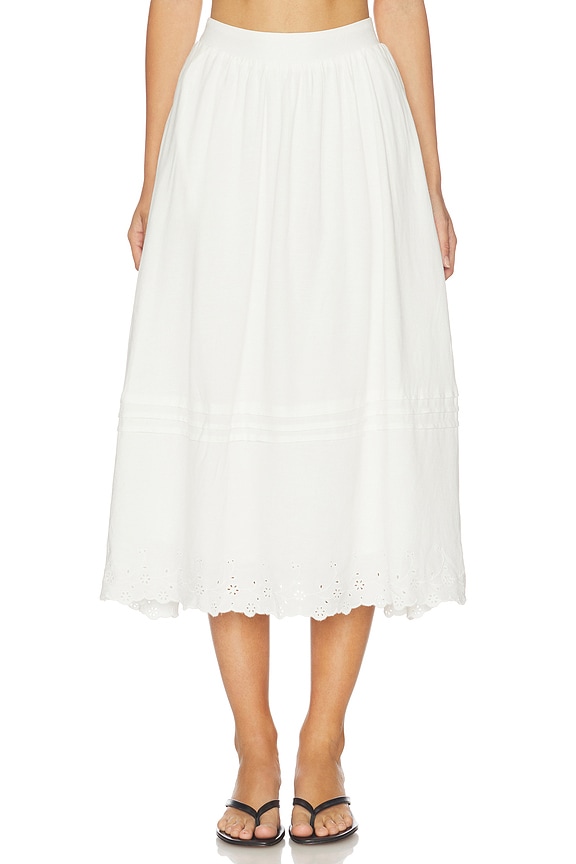 view 2 of 7 Shelly Skirt in White