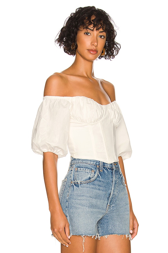 view 2 of 4 Brixton Top in White