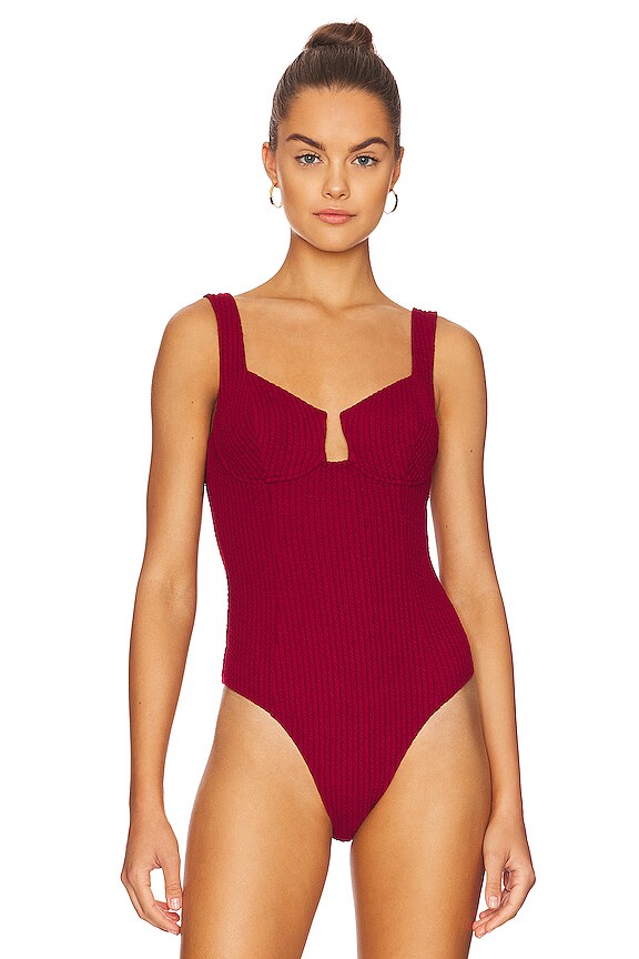 view 2 of 5 바디수트 in Burgundy