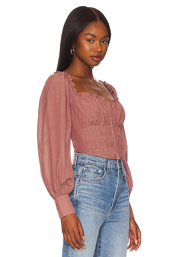 view 2 of 4 Amber Top in Dusty Rose