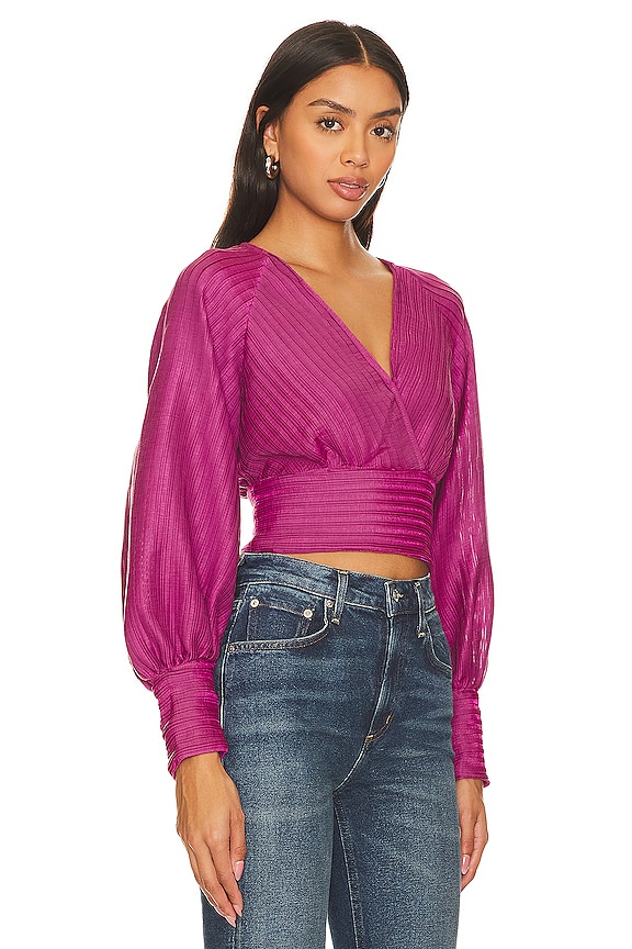 view 2 of 4 ТОП С ДЛИННЫМ РУКАВОМ PERNILLA in Pink