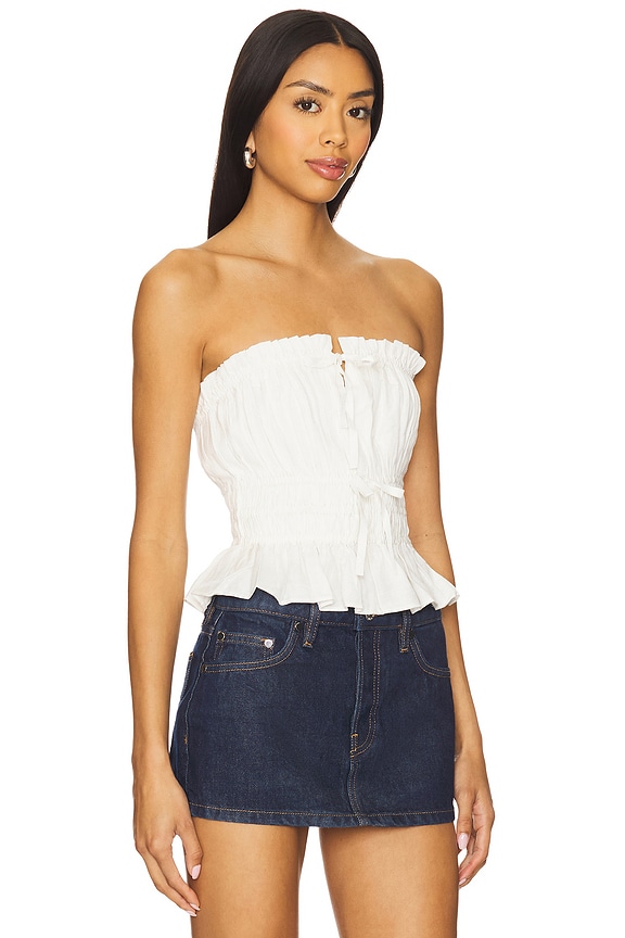 view 2 of 4 TOP SIN TIRANTES BIFFY in White