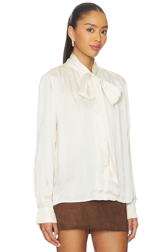 view 2 of 4 TOP MANGA LARGA MABRY in Cream