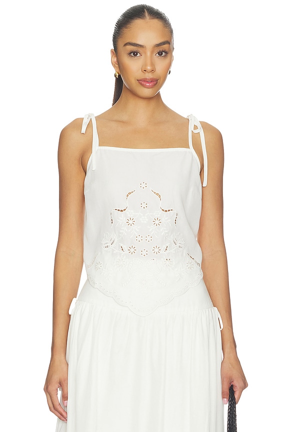 view 1 of 5 Stevie Top in White