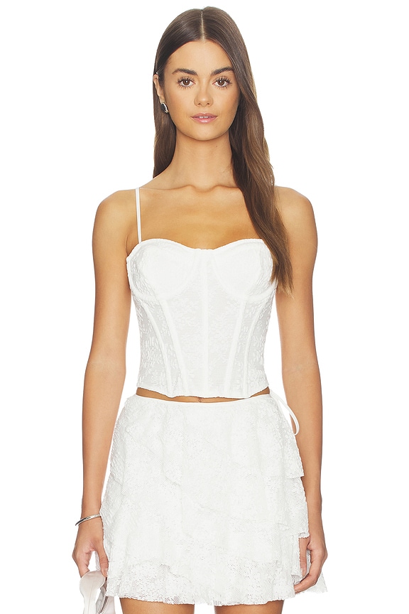 view 1 of 4 Madeleine Top in White