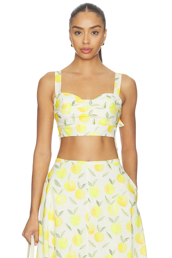 view 1 of 4 Myria Top in Lemon Print