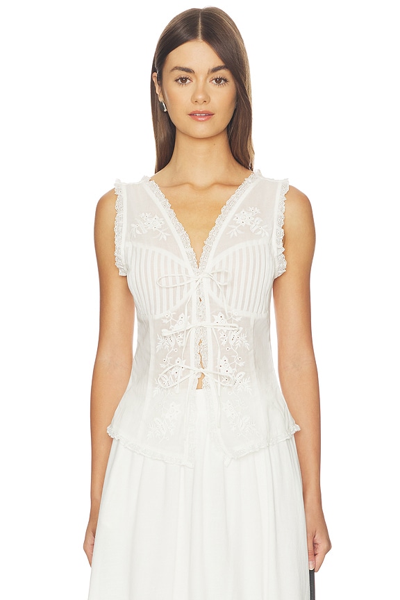 view 1 of 5 Carrie Top in White