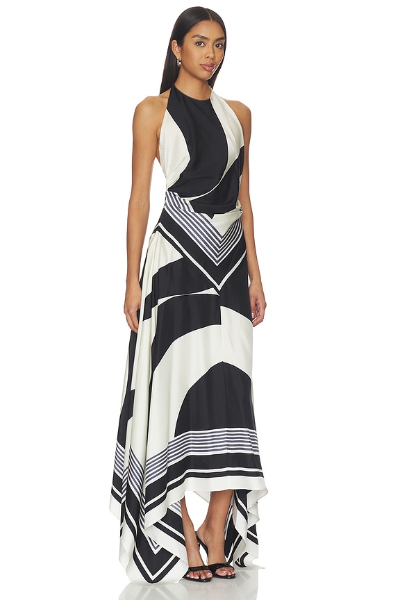 view 2 of 3 VESTIDO JANELLE in Ivory & Black