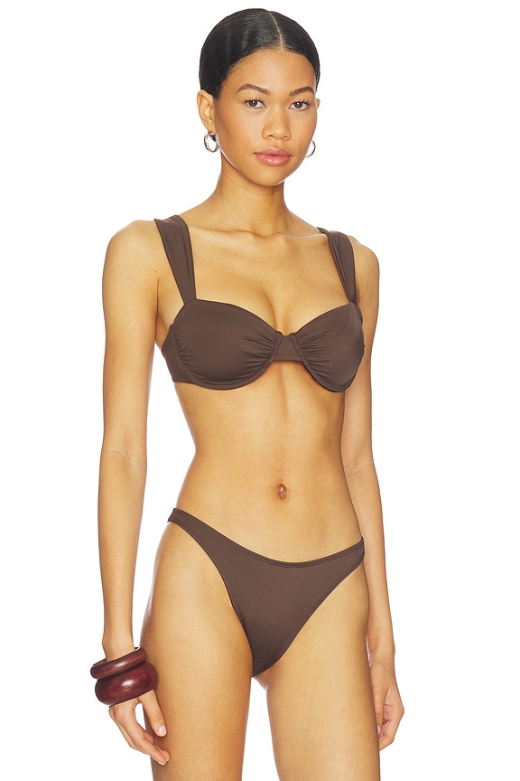 view 2 of 4 HAUT DE MAILLOT DE BAIN ISLA DEL SOL in Espresso