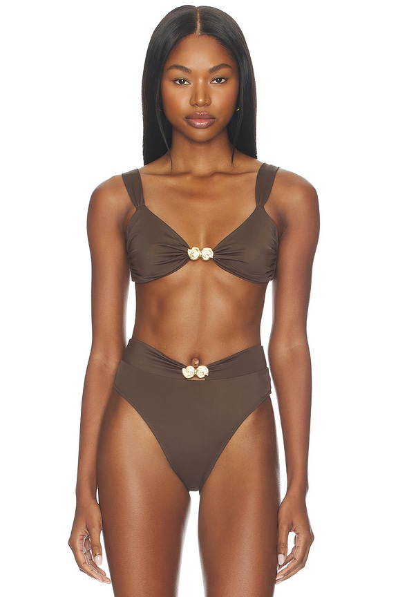 view 1 of 4 TOP BIKINI ISOLA in Espresso