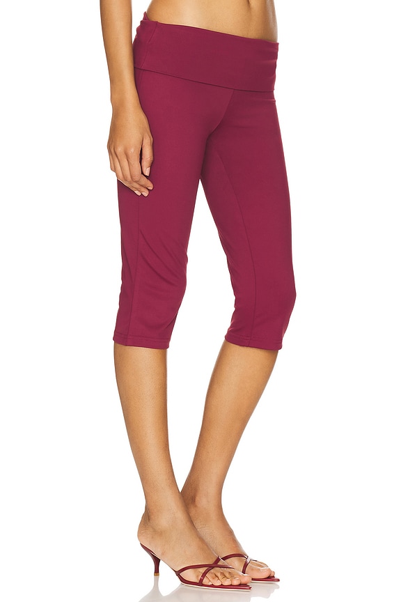 view 2 of 6 Capri Pant in Burgundy