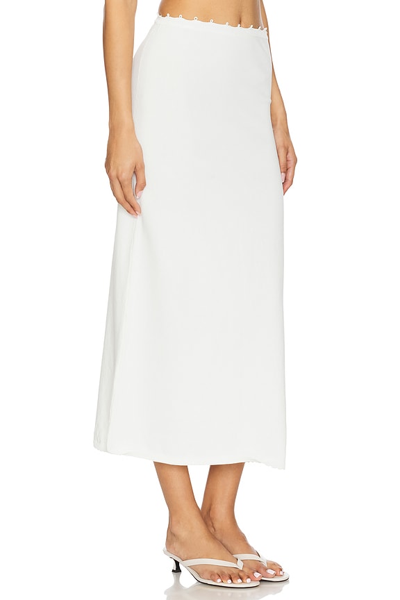 view 2 of 6 Dalia Skirt in White