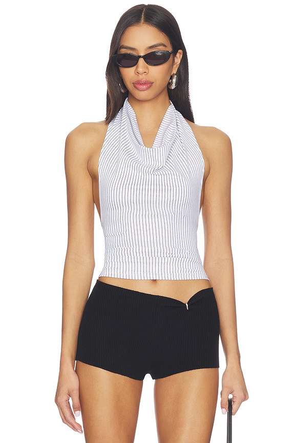 view 2 of 6 Cadence Top in Pinstripe