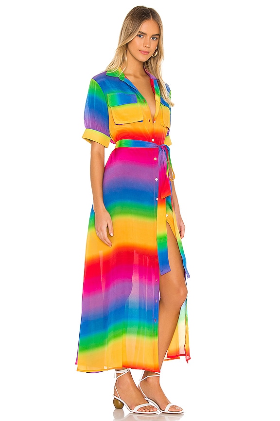 view 2 of 3 ROBE MAXI ISKA in Rainbow