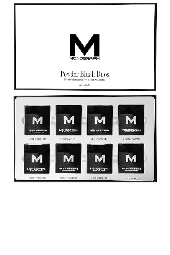 view 2 of 3 SET DE DOS COLORETES MONOGRAPH PRESSED POWDER BLUSH DUOS PORTFOLIO in 