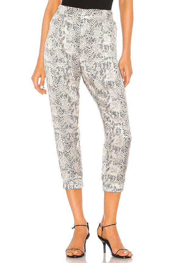 view 1 of 4 Silk Snake Printed Jogger in Haze & Pavement Combo