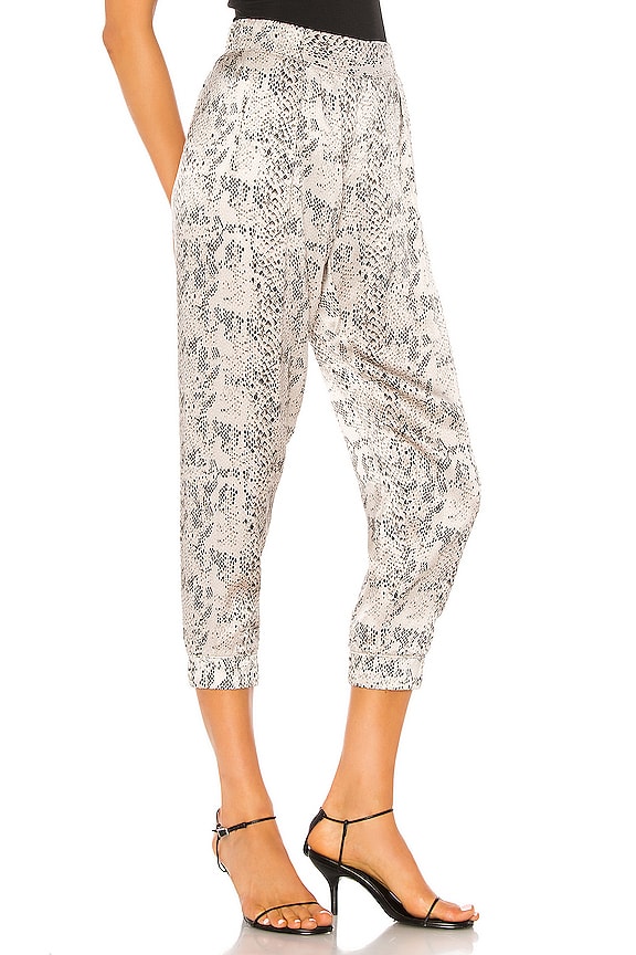 view 2 of 4 Silk Snake Printed Jogger in Haze & Pavement Combo