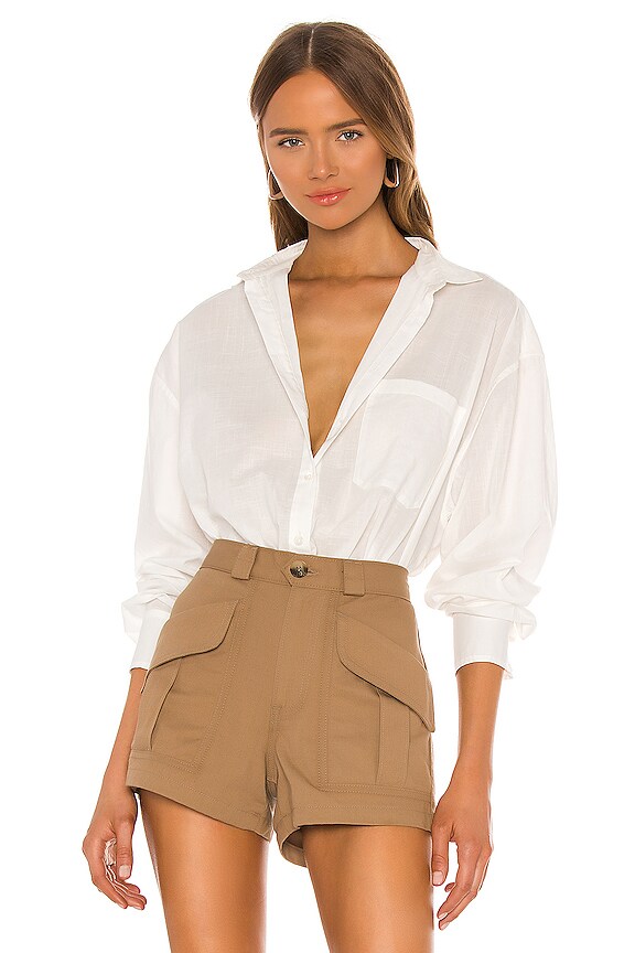 view 1 of 4 Cotton Crosshatch Shirt in White