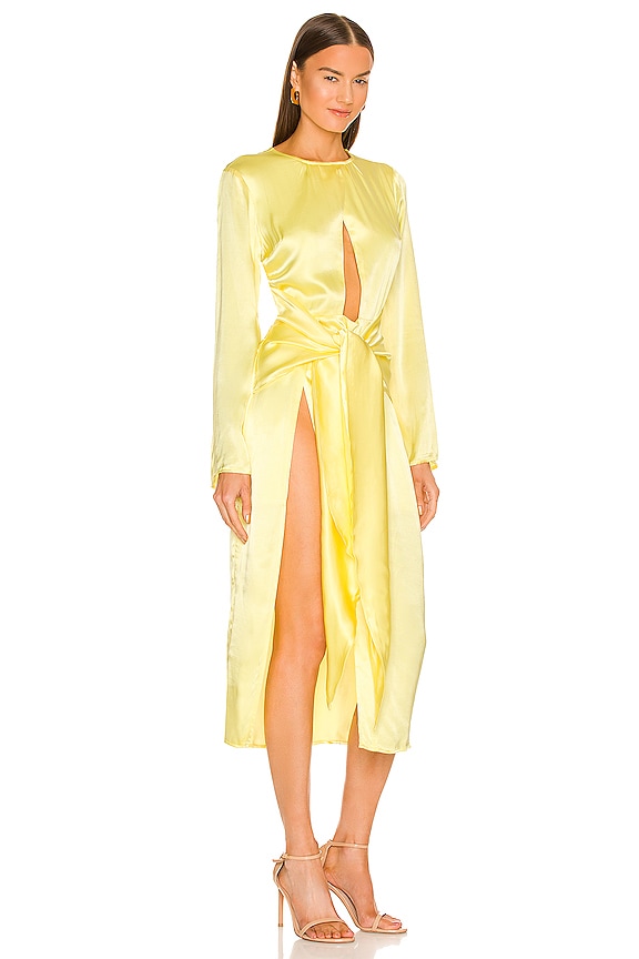 view 2 of 3 The Aries Dress in Lemon Drop