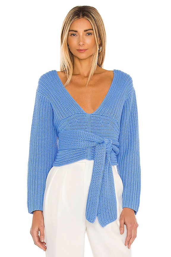 view 2 of 5 Perfect Game Knit Sweater in Regatta Blue