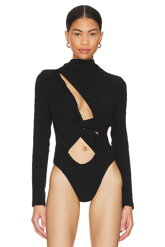view 2 of 5 THE VINCENT 바디수트 in Black